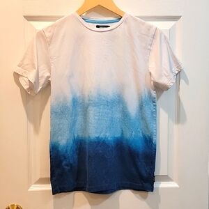 Univibe Kids Ombre Tshirt, Blue/White, Size L